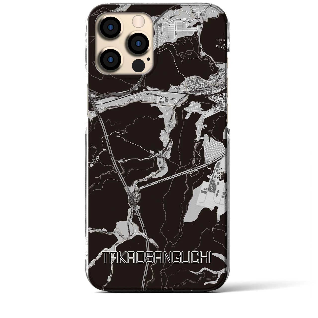 【高尾山口(東京都)】地図柄iPhoneケース(クリアタイプ)