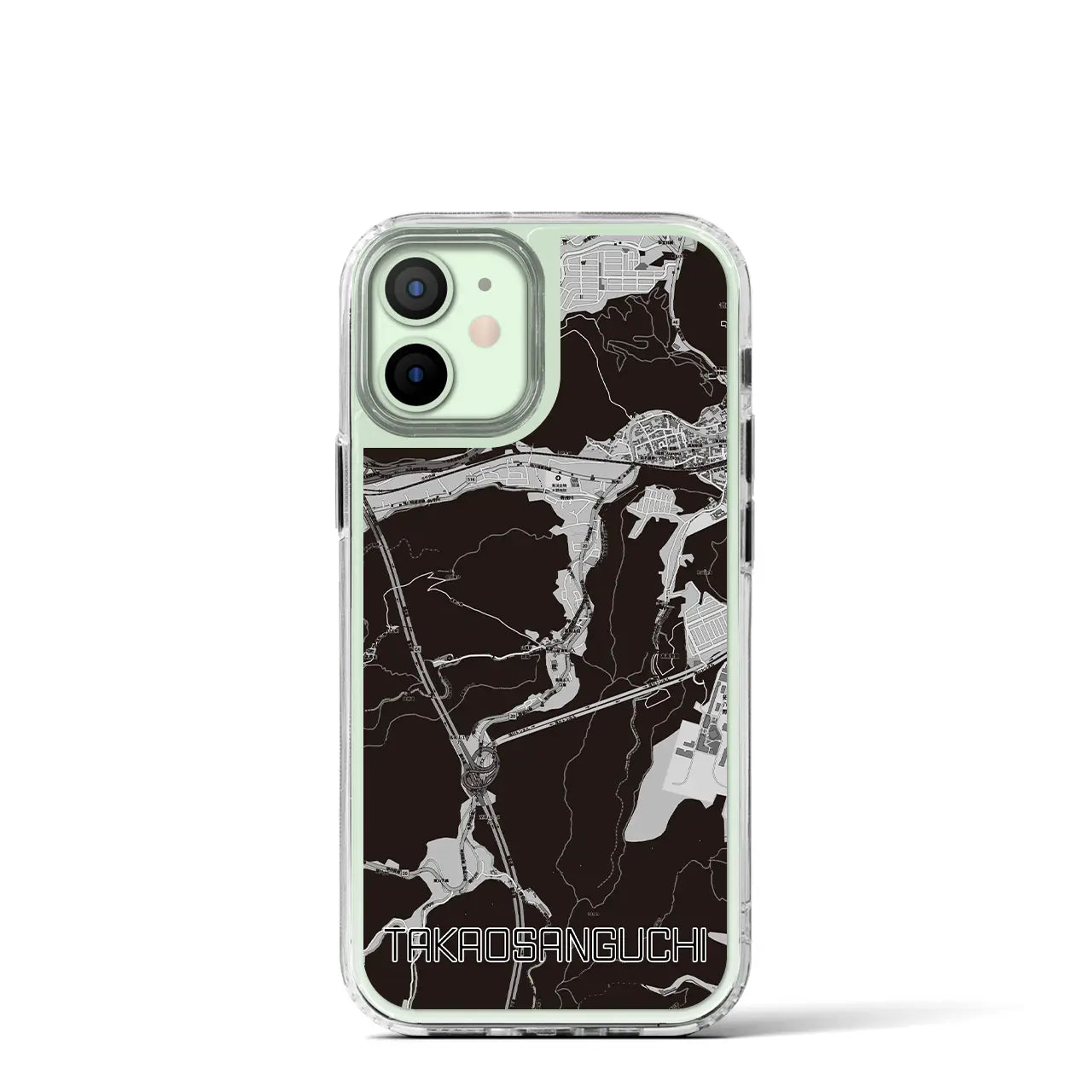 【高尾山口(東京都)】地図柄iPhoneケース(MagSafeタイプ)