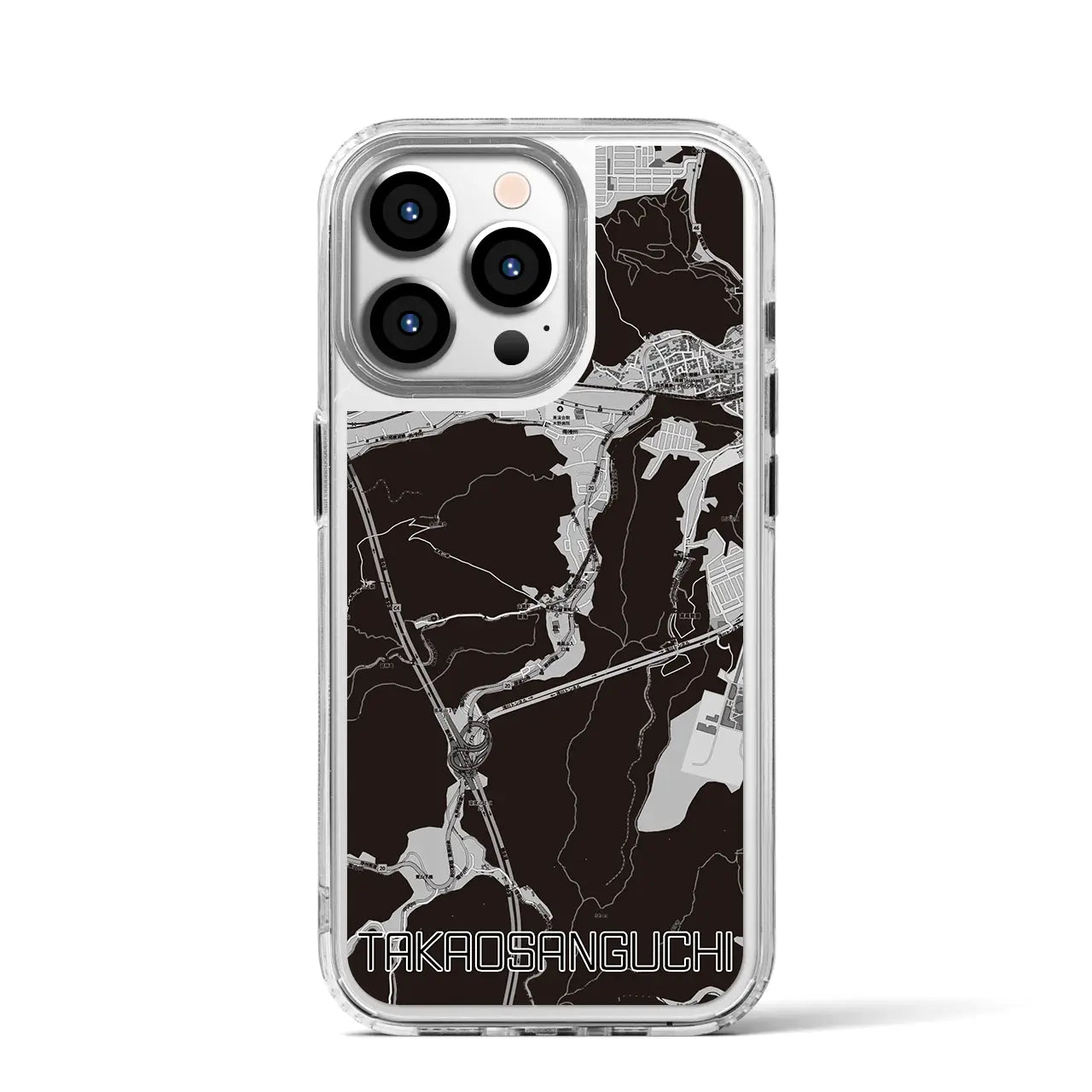 【高尾山口(東京都)】地図柄iPhoneケース(MagSafeタイプ)