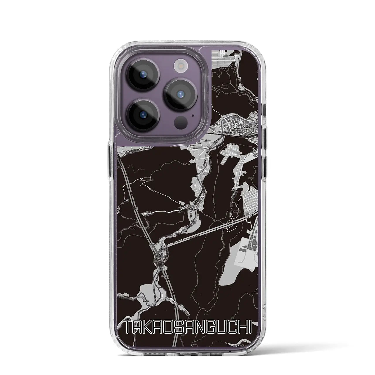 【高尾山口(東京都)】地図柄iPhoneケース(MagSafeタイプ)