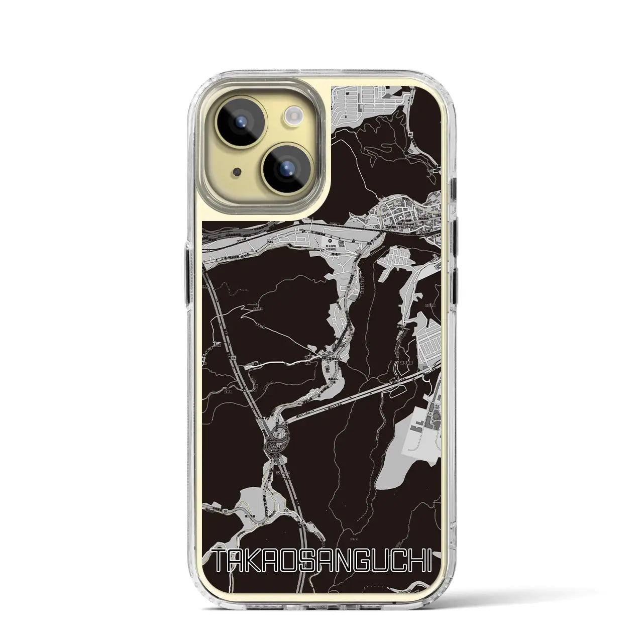 【高尾山口(東京都)】地図柄iPhoneケース(MagSafeタイプ)