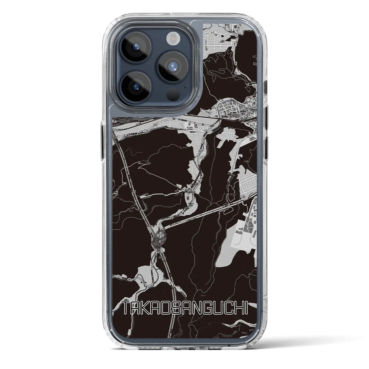 【高尾山口(東京都)】地図柄iPhoneケース(MagSafeタイプ)