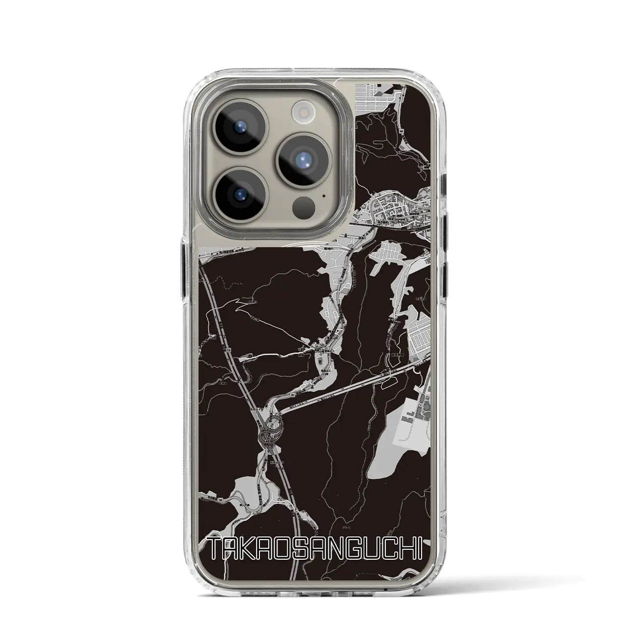 【高尾山口(東京都)】地図柄iPhoneケース(MagSafeタイプ)