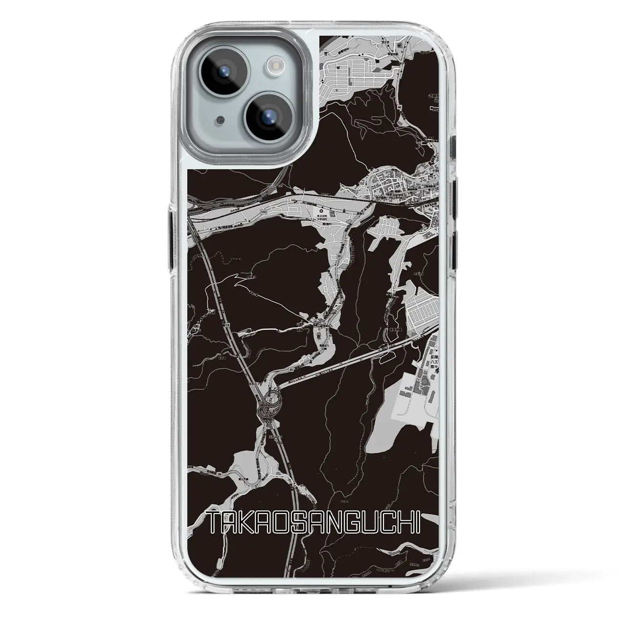 【高尾山口(東京都)】地図柄iPhoneケース(MagSafeタイプ)