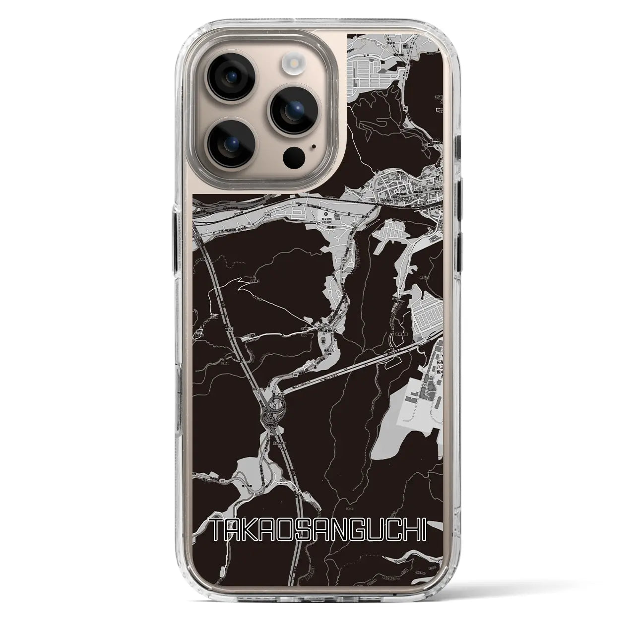 【高尾山口(東京都)】地図柄iPhoneケース(MagSafeタイプ)