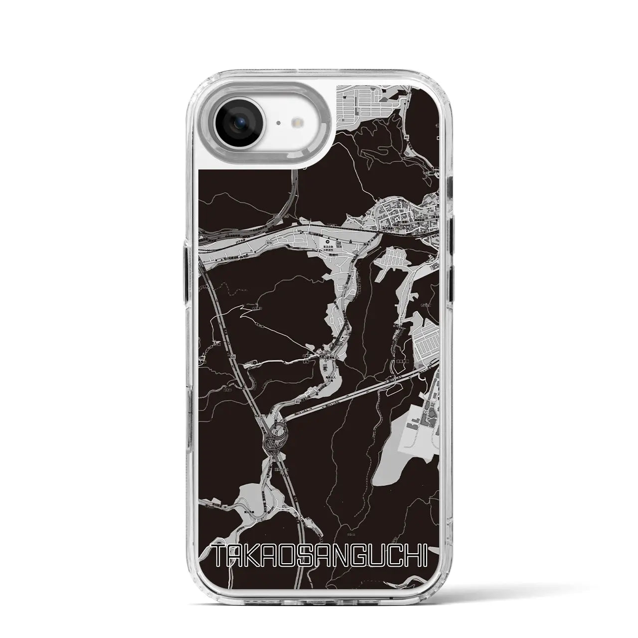 【高尾山口(東京都)】地図柄iPhoneケース(MagSafeタイプ)