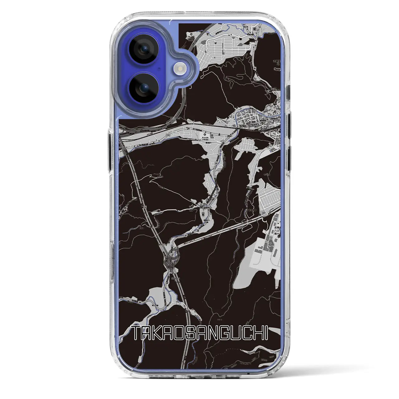 【高尾山口(東京都)】地図柄iPhoneケース(MagSafeタイプ)