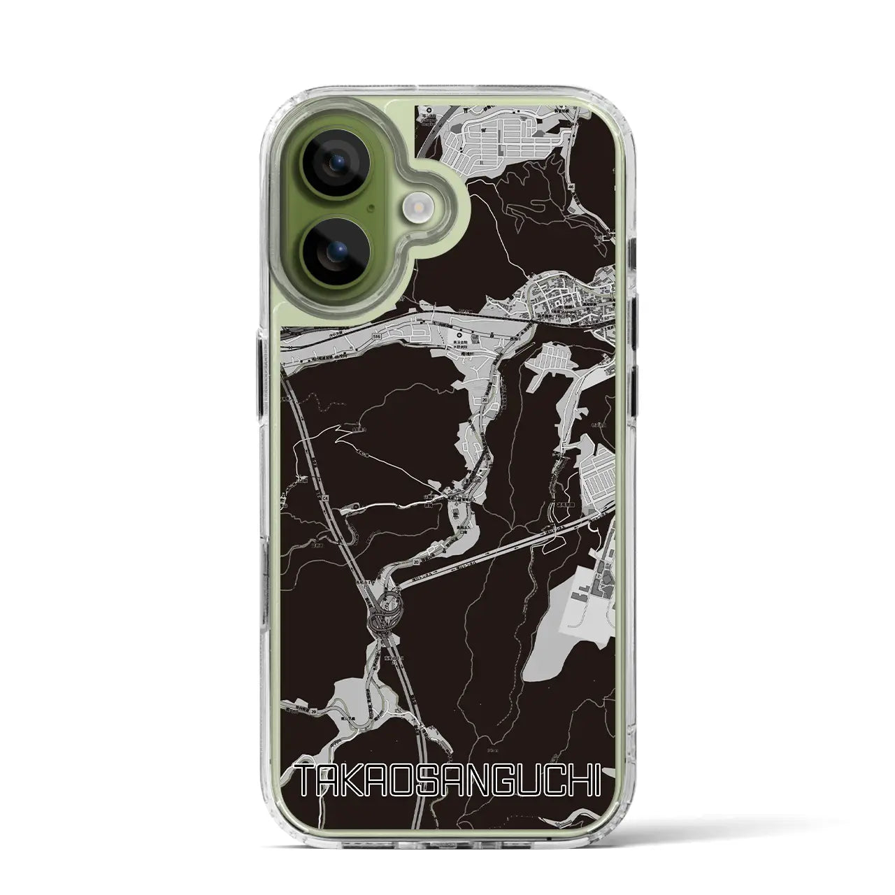 【高尾山口(東京都)】地図柄iPhoneケース(MagSafeタイプ)