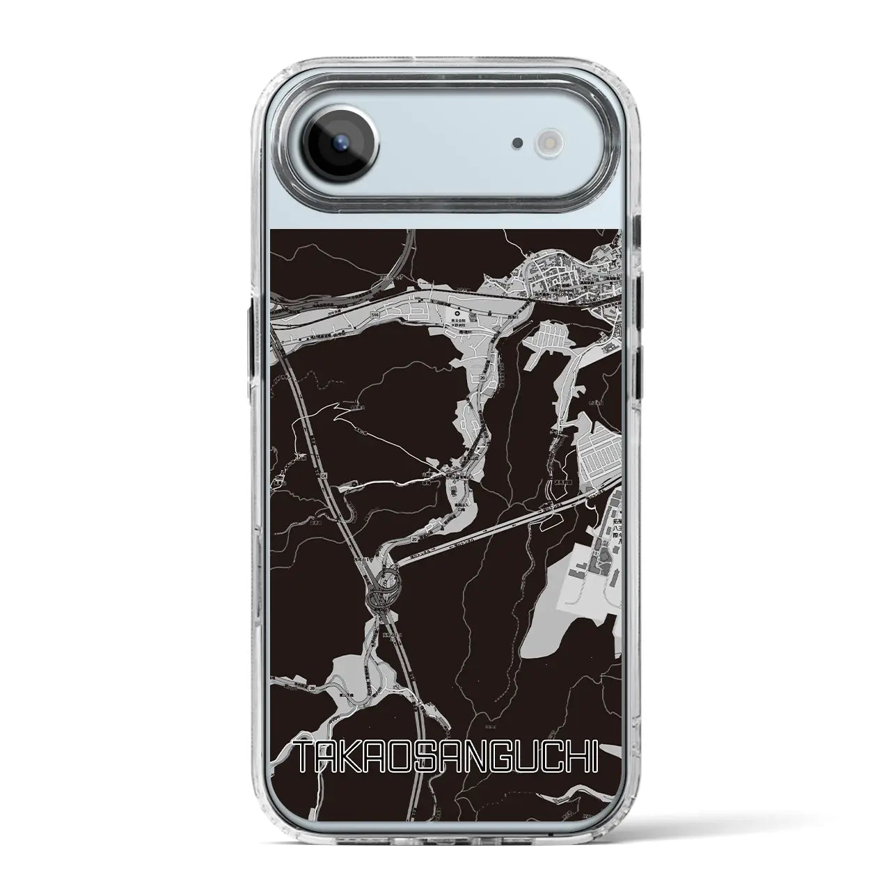 【高尾山口(東京都)】地図柄iPhoneケース(MagSafeタイプ)