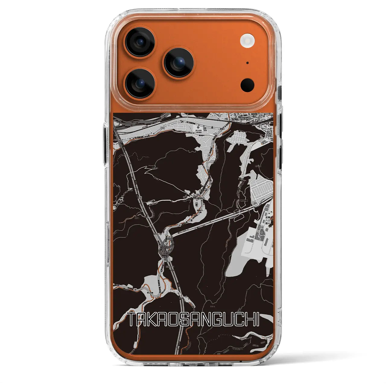 【高尾山口(東京都)】地図柄iPhoneケース(MagSafeタイプ)