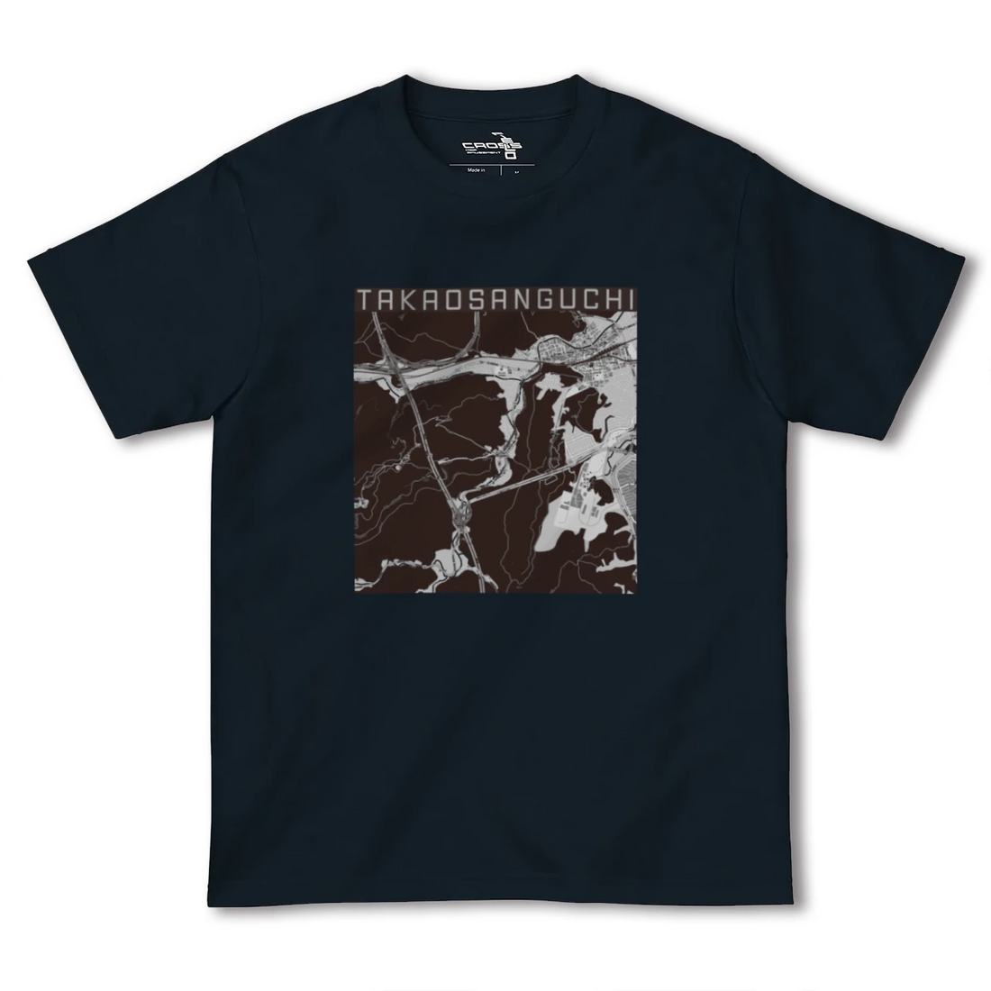 【高尾山口(東京都)】地図柄ヘビーウェイトTシャツ