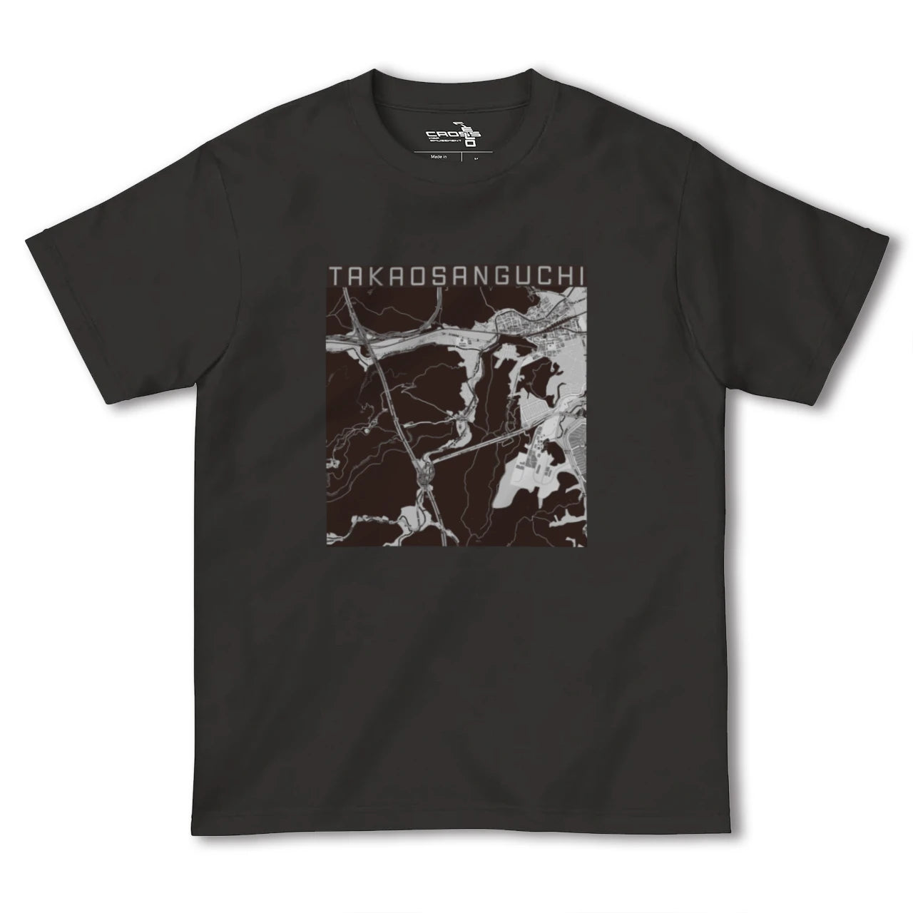 【高尾山口(東京都)】地図柄ヘビーウェイトTシャツ