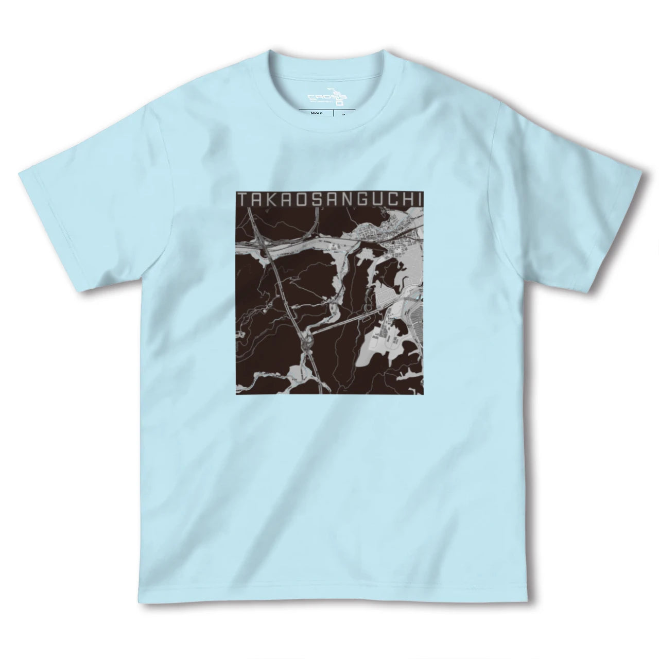 【高尾山口(東京都)】地図柄ヘビーウェイトTシャツ