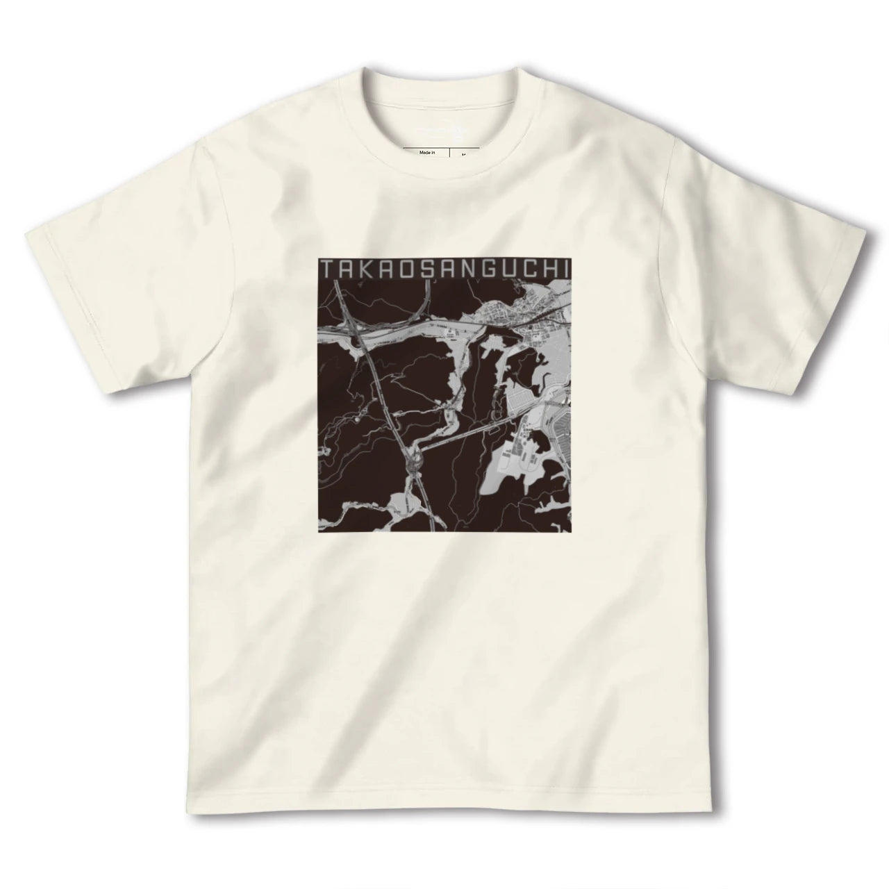【高尾山口(東京都)】地図柄ヘビーウェイトTシャツ