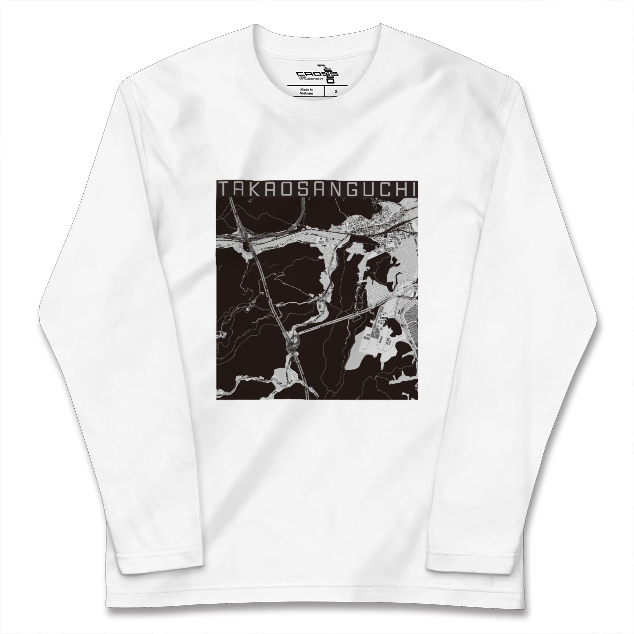 【高尾山口(東京都)】地図柄ロングスリーブTシャツ