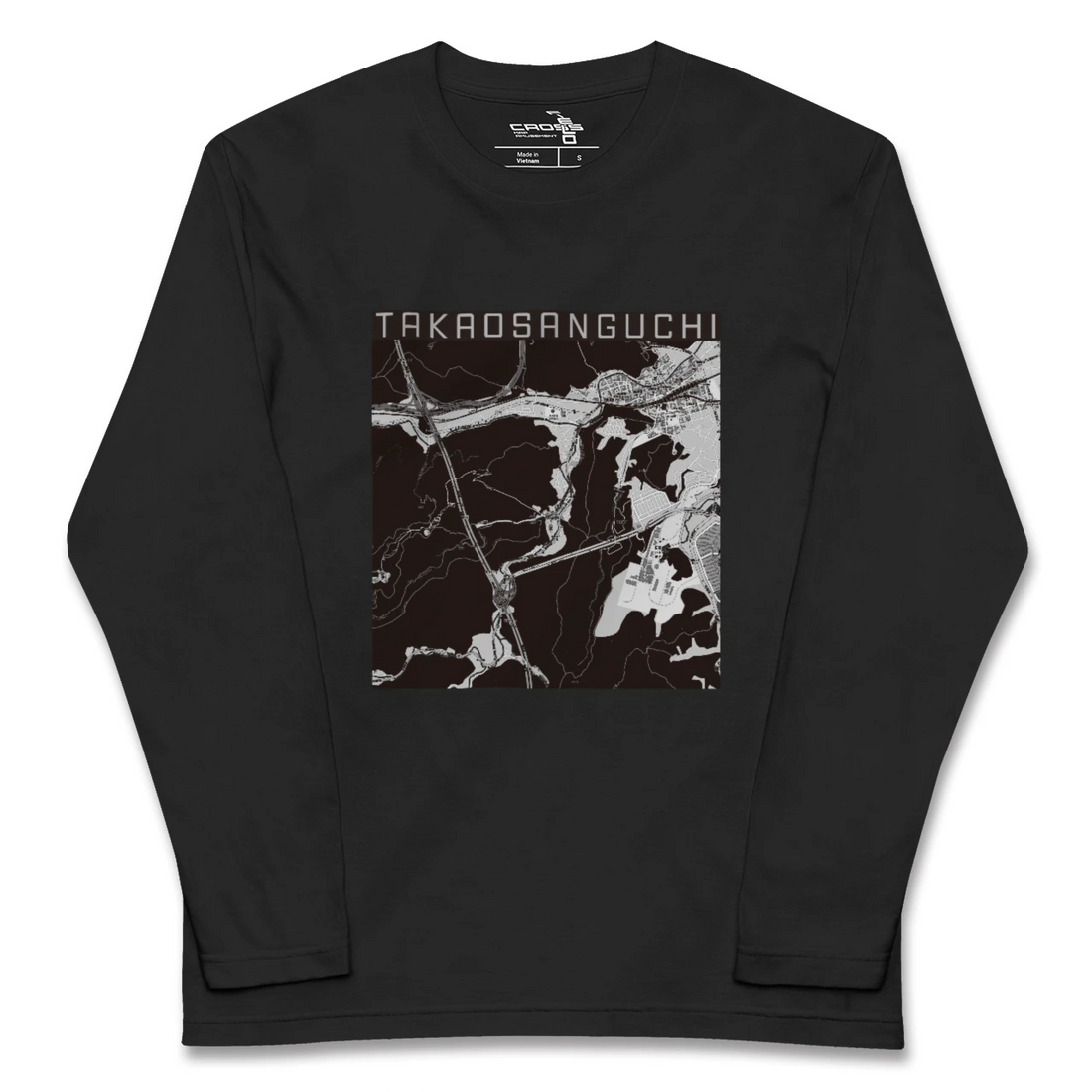 【高尾山口(東京都)】地図柄ロングスリーブTシャツ