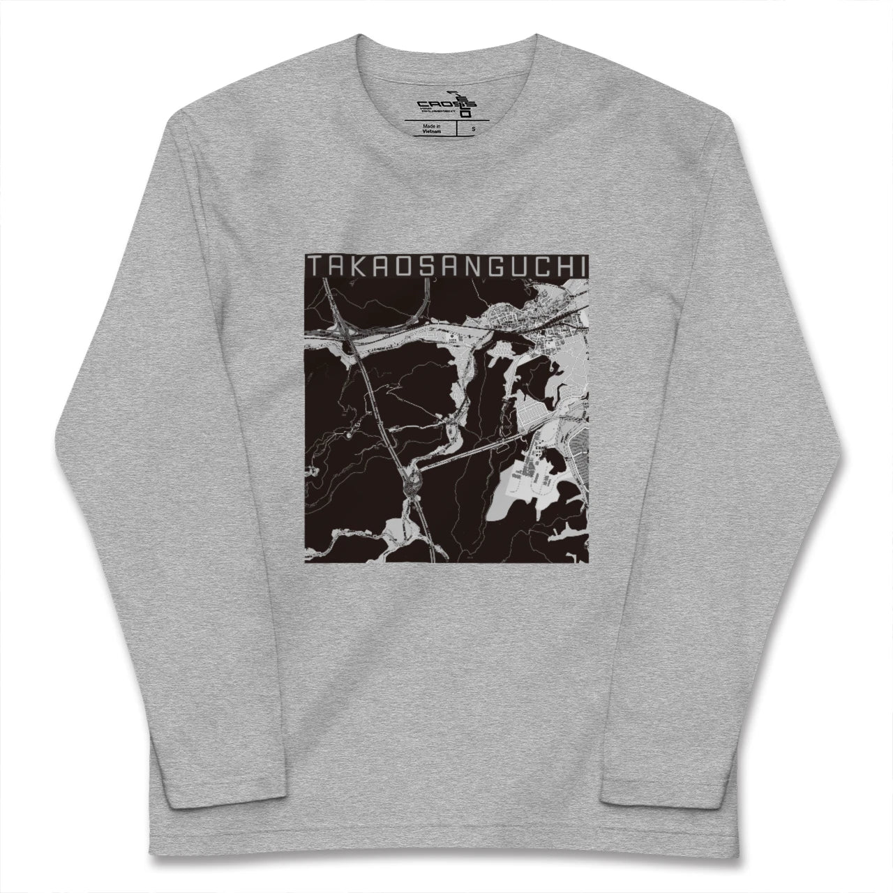 【高尾山口(東京都)】地図柄ロングスリーブTシャツ