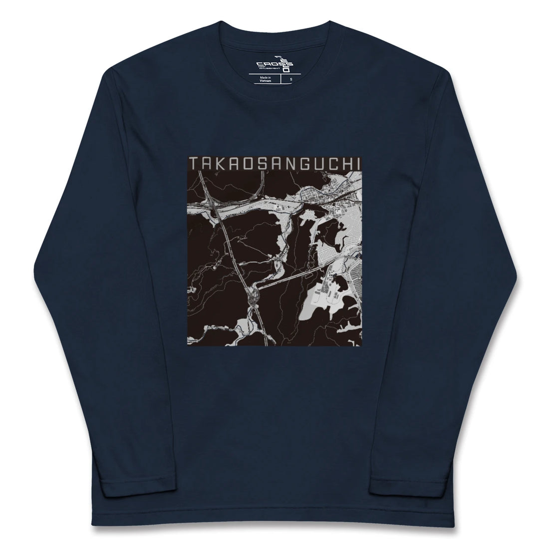 【高尾山口(東京都)】地図柄ロングスリーブTシャツ