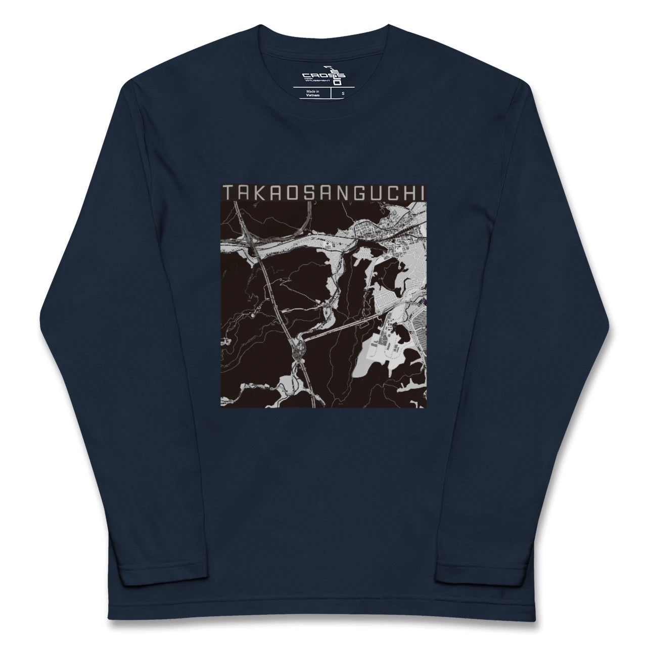 【高尾山口(東京都)】地図柄ロングスリーブTシャツ