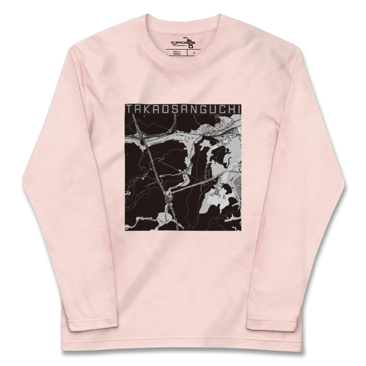 【高尾山口(東京都)】地図柄ロングスリーブTシャツ