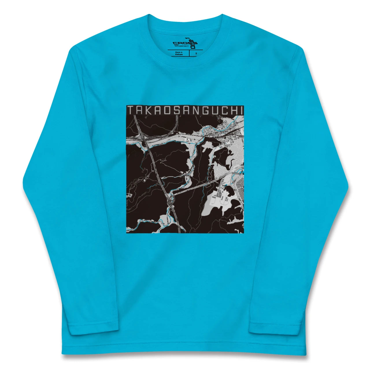 【高尾山口(東京都)】地図柄ロングスリーブTシャツ