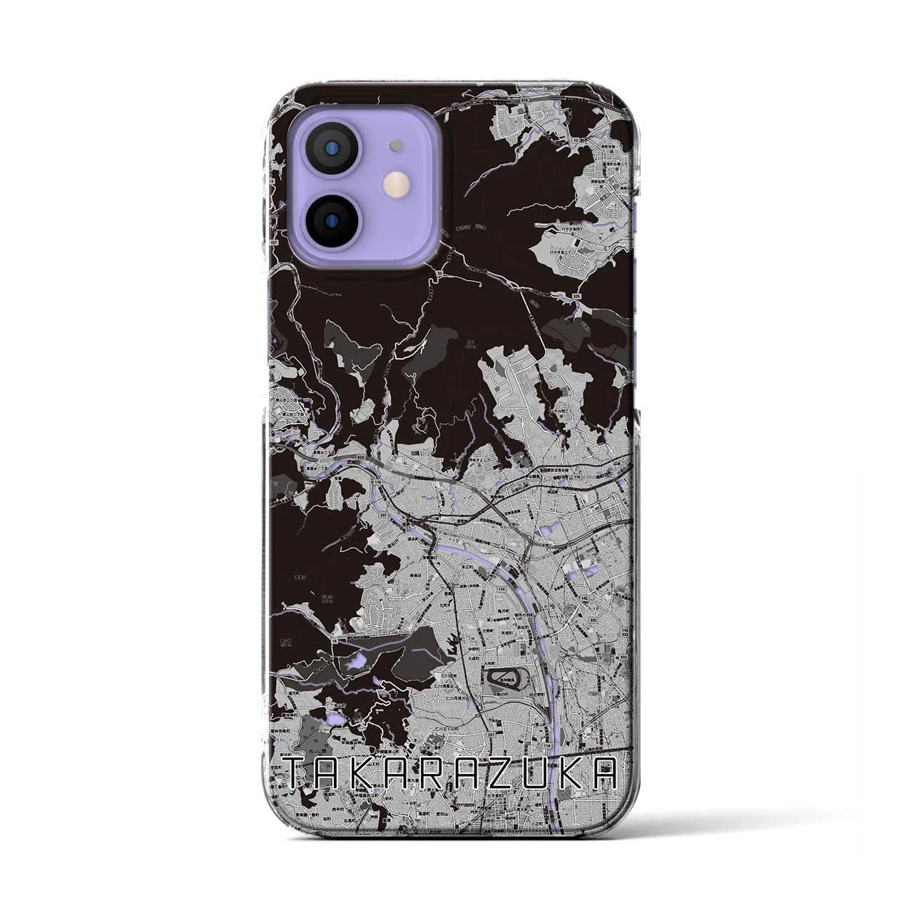 【宝塚(兵庫県)】地図柄iPhoneケース(クリアタイプ)