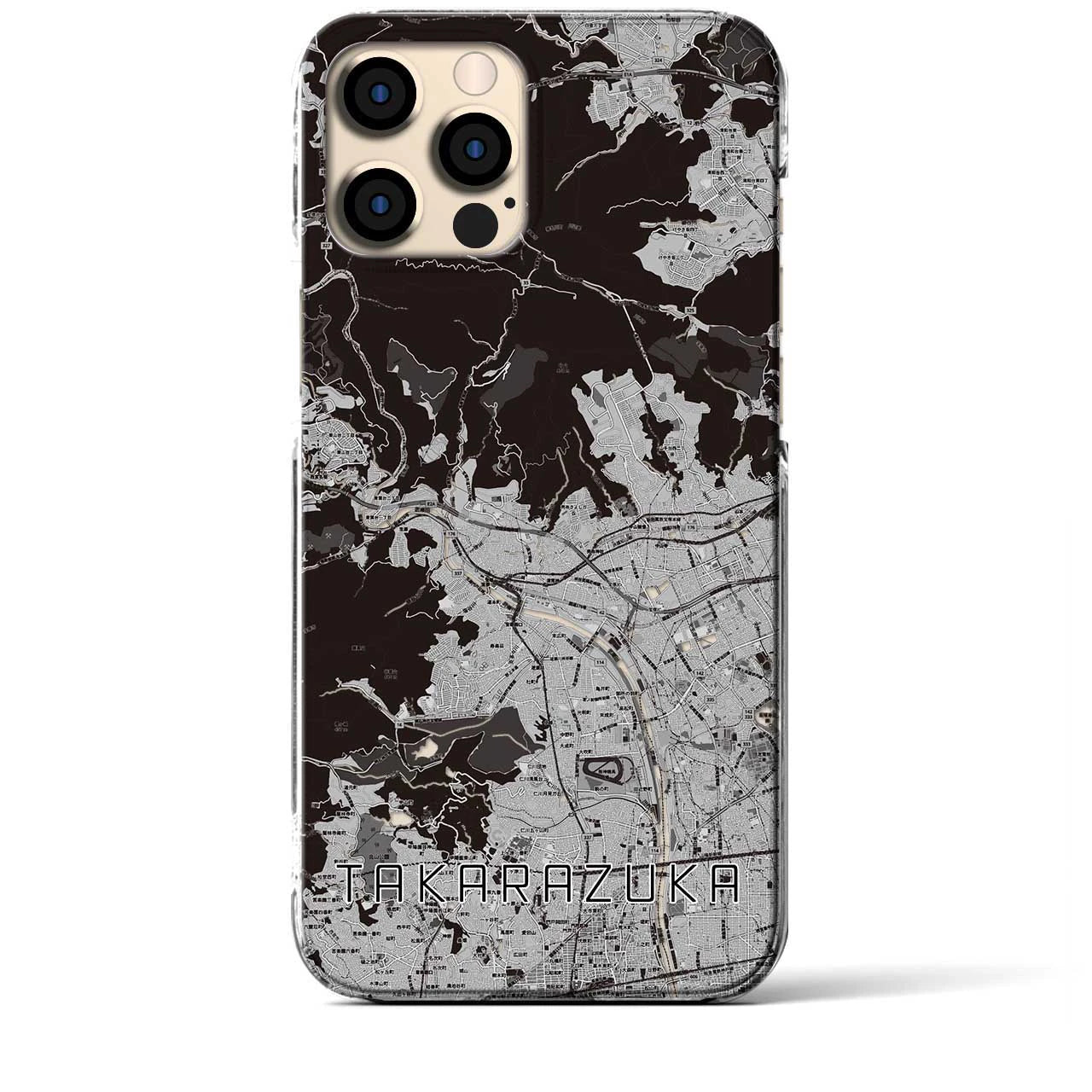 【宝塚(兵庫県)】地図柄iPhoneケース(クリアタイプ)