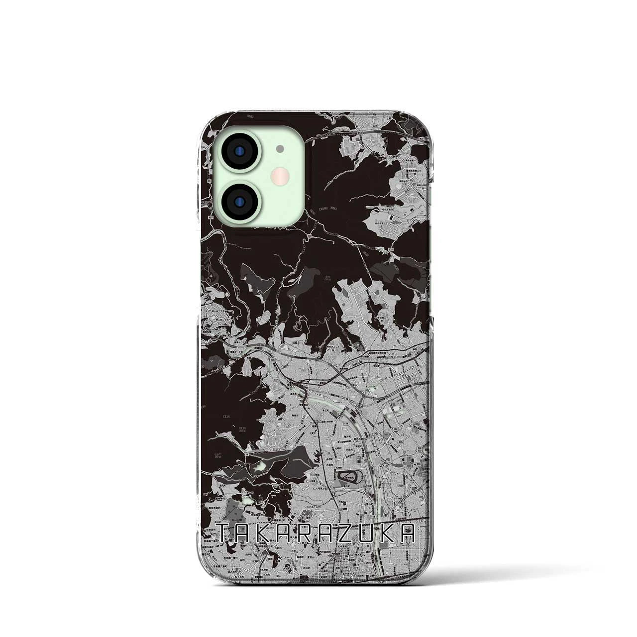 【宝塚(兵庫県)】地図柄iPhoneケース(クリアタイプ)