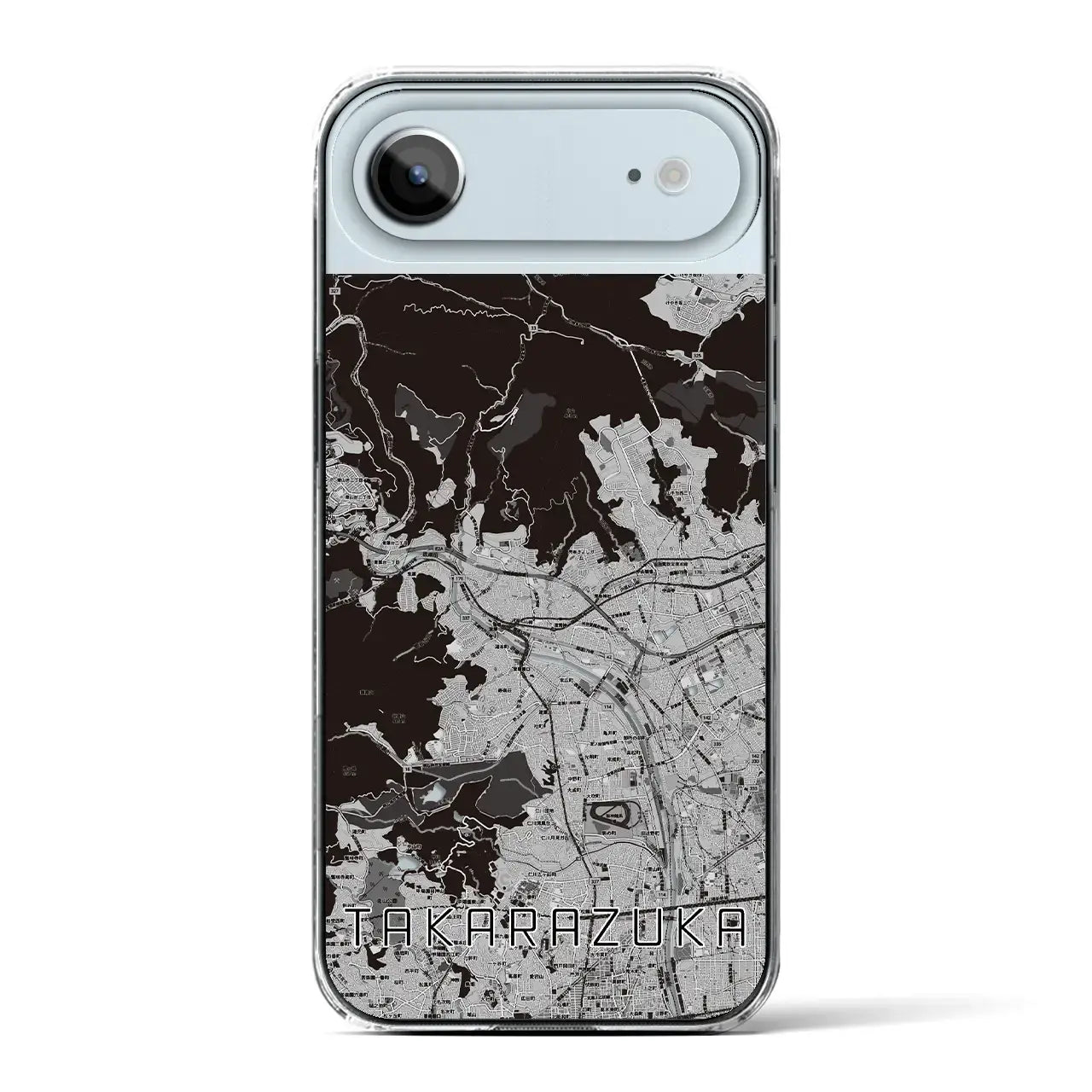 【宝塚(兵庫県)】地図柄iPhoneケース(クリアタイプ)