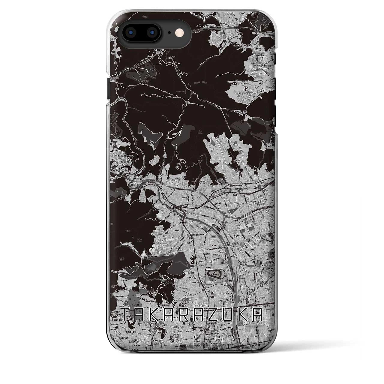 【宝塚(兵庫県)】地図柄iPhoneケース(クリアタイプ)