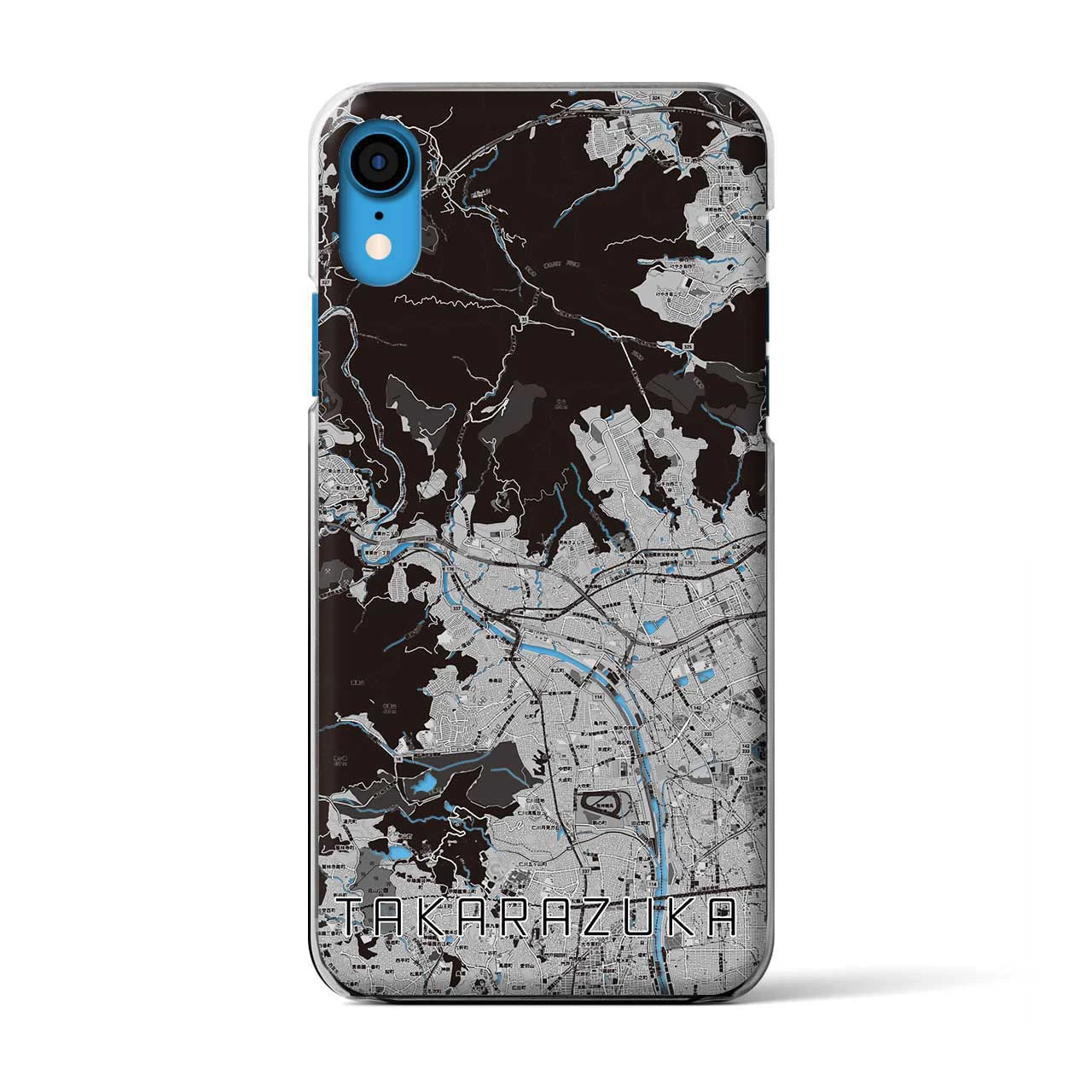 【宝塚(兵庫県)】地図柄iPhoneケース(クリアタイプ)