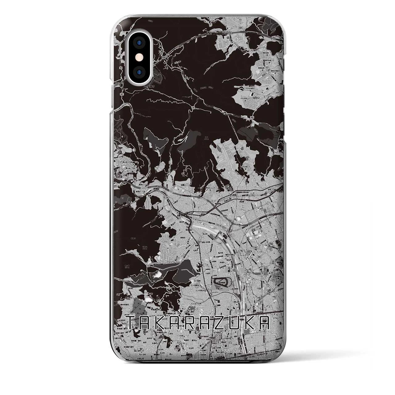 【宝塚(兵庫県)】地図柄iPhoneケース(クリアタイプ)