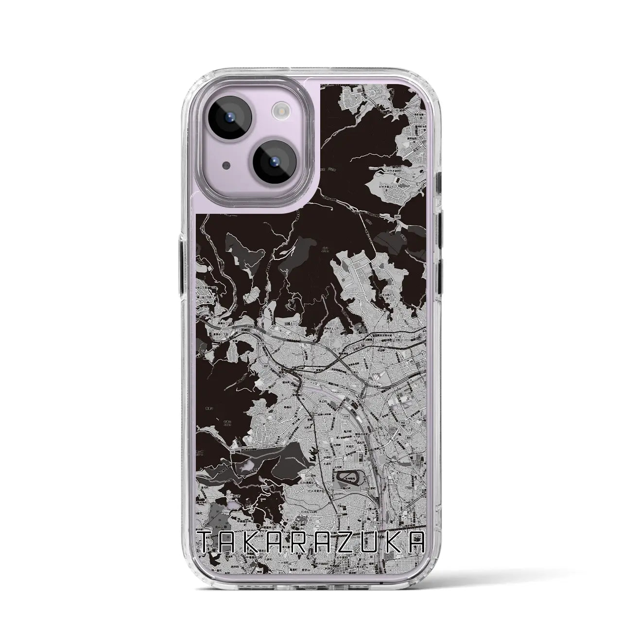 【宝塚(兵庫県)】地図柄iPhoneケース(MagSafeタイプ)