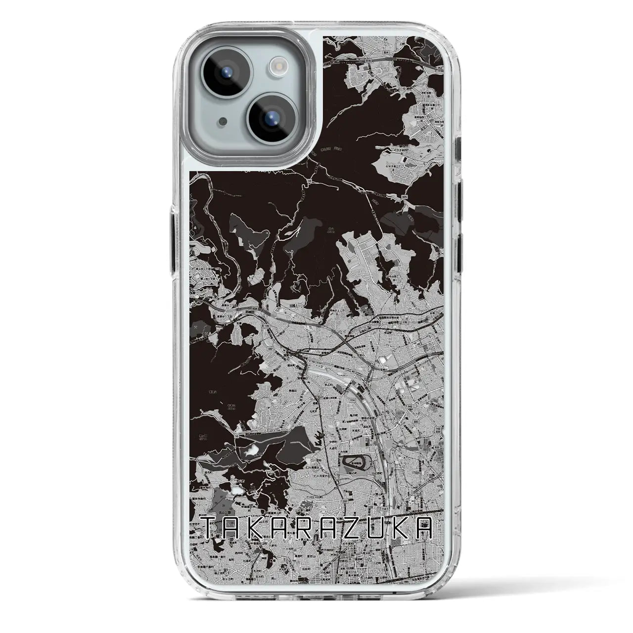 【宝塚(兵庫県)】地図柄iPhoneケース(MagSafeタイプ)