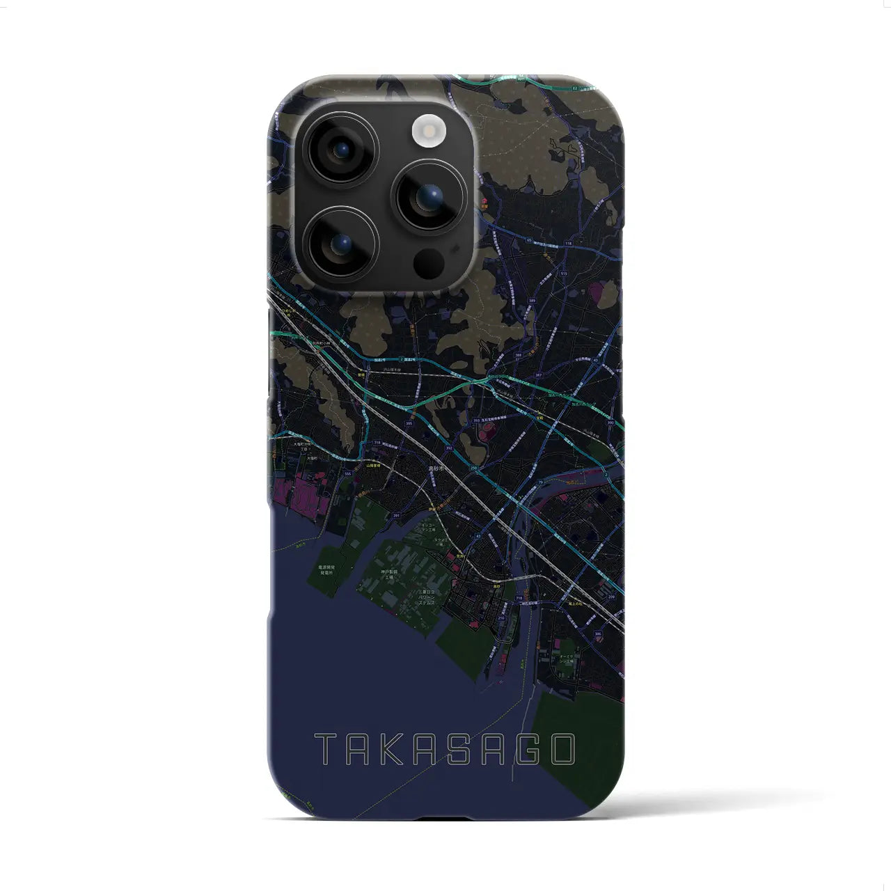 【高砂(兵庫県)】地図柄iPhoneケース(バックカバータイプ)