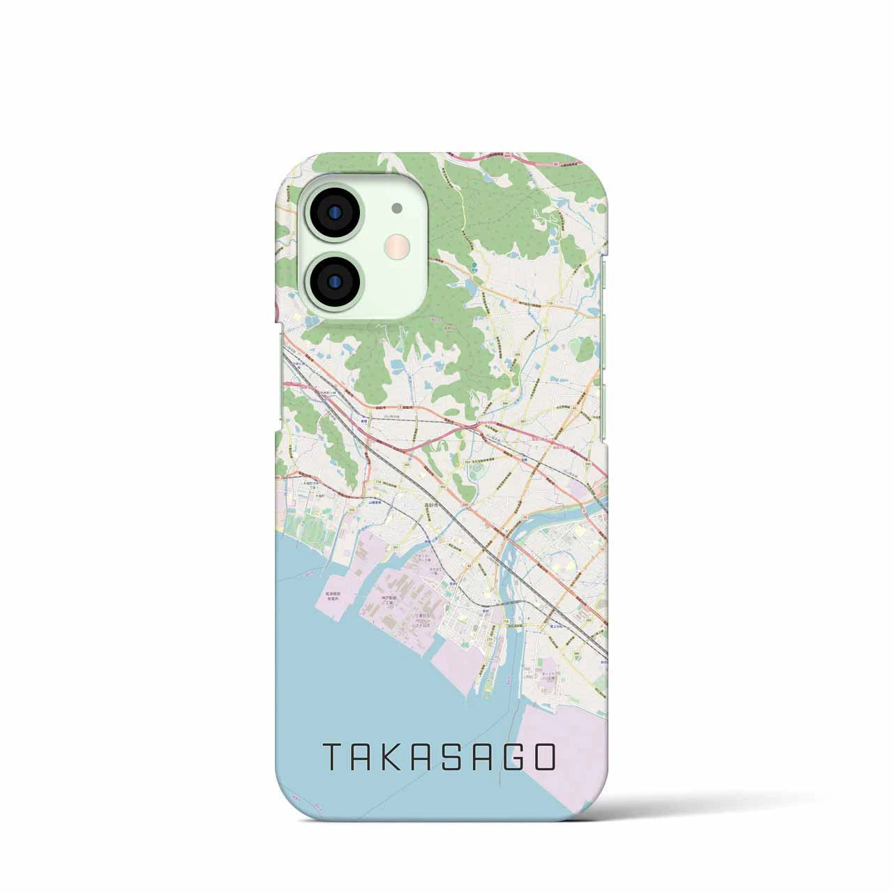 【高砂(兵庫県)】地図柄iPhoneケース(バックカバータイプ)