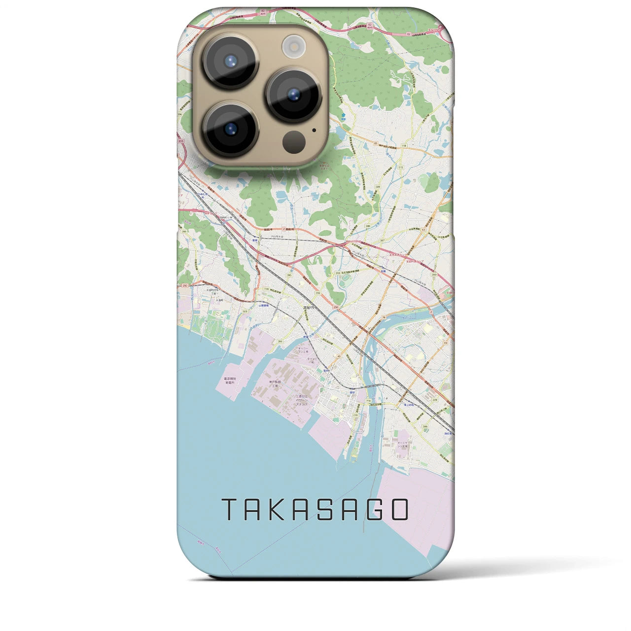 【高砂(兵庫県)】地図柄iPhoneケース(バックカバータイプ)
