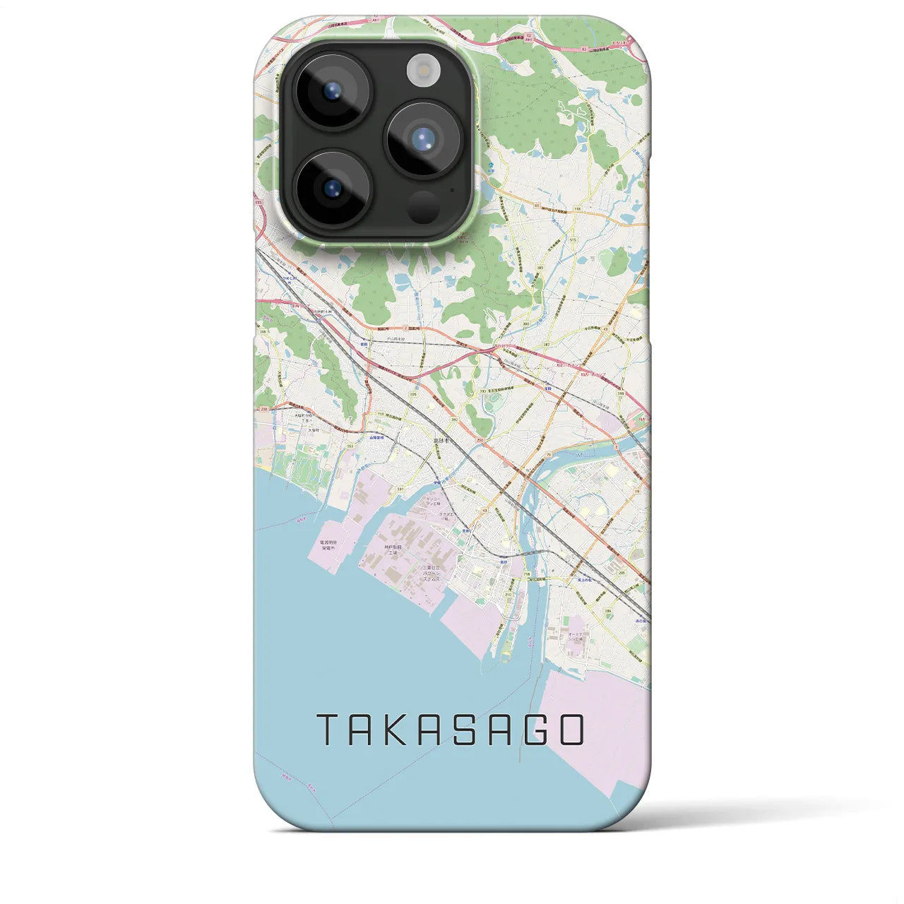 【高砂(兵庫県)】地図柄iPhoneケース(バックカバータイプ)