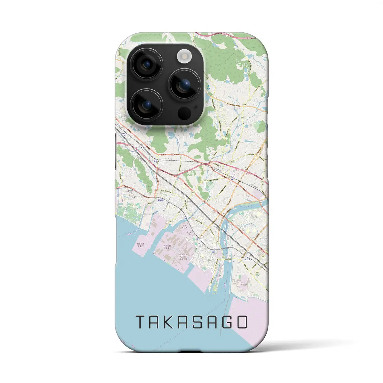 【高砂(兵庫県)】地図柄iPhoneケース(バックカバータイプ)
