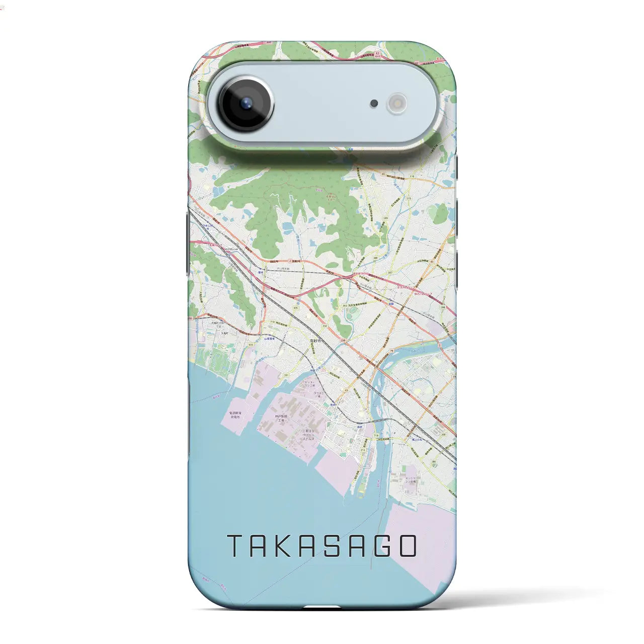 【高砂(兵庫県)】地図柄iPhoneケース(バックカバータイプ)