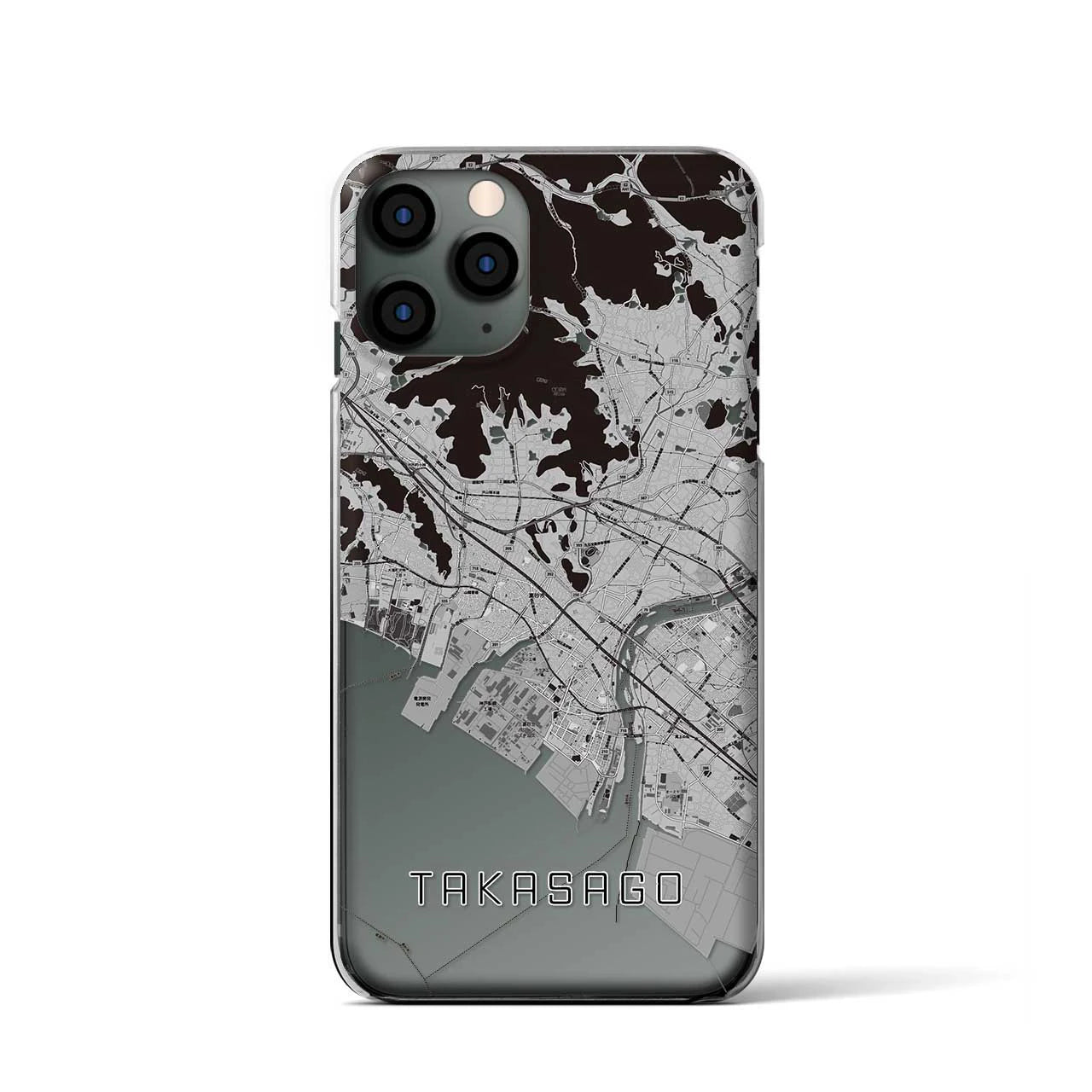 【高砂(兵庫県)】地図柄iPhoneケース(クリアタイプ)