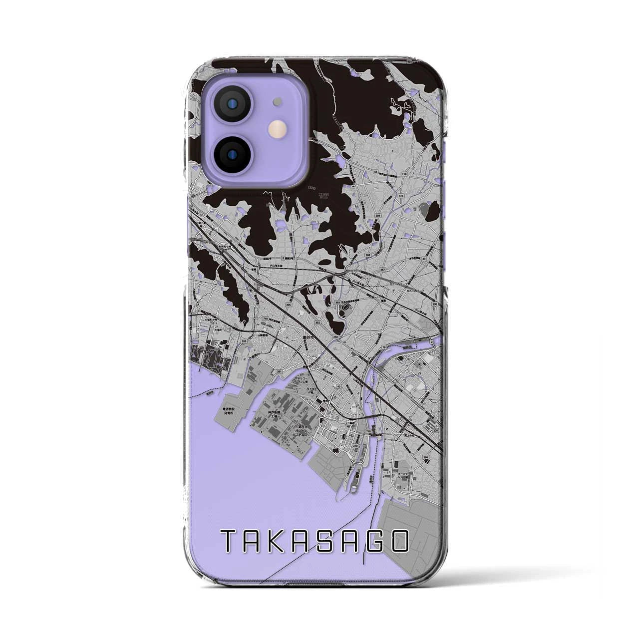 【高砂(兵庫県)】地図柄iPhoneケース(クリアタイプ)