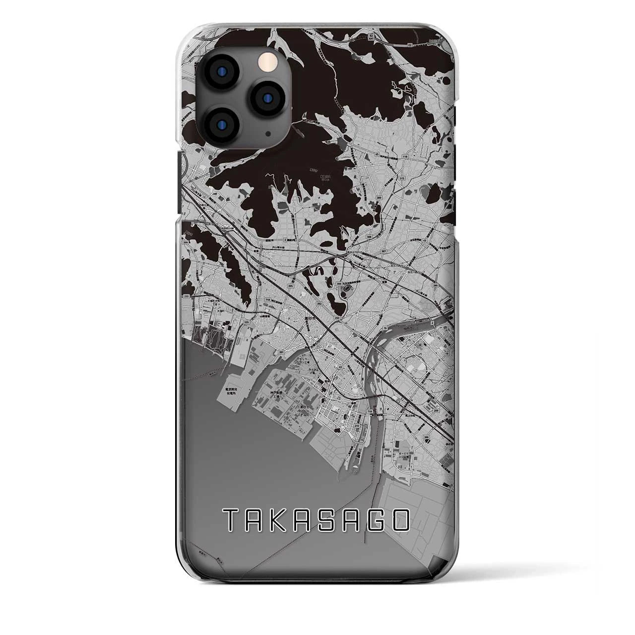 【高砂(兵庫県)】地図柄iPhoneケース(クリアタイプ)