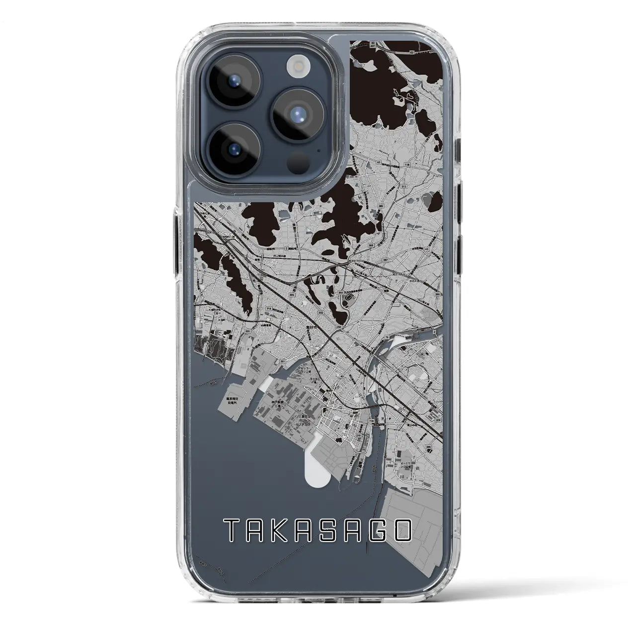 【高砂(兵庫県)】地図柄iPhoneケース(MagSafeタイプ)