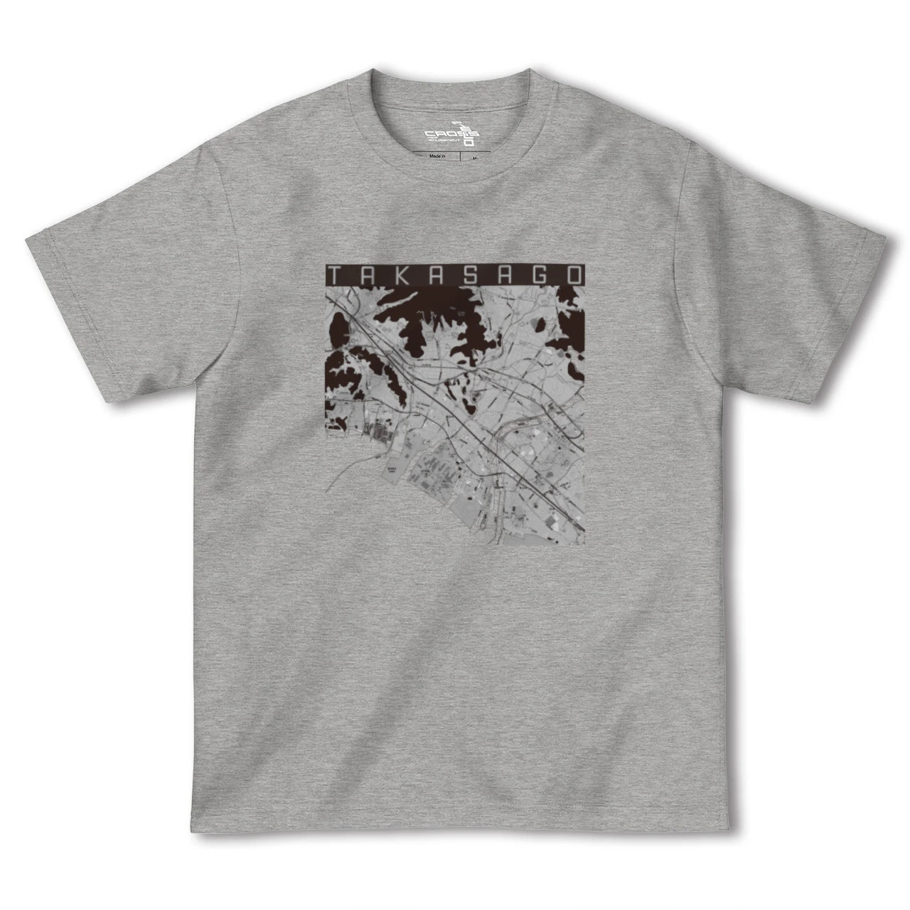 【高砂(兵庫県)】地図柄ヘビーウェイトTシャツ
