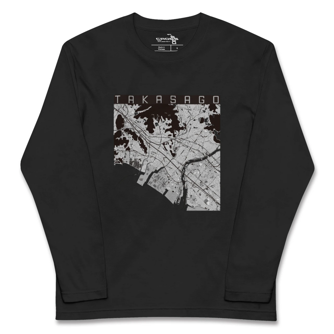 【高砂(兵庫県)】地図柄ロングスリーブTシャツ