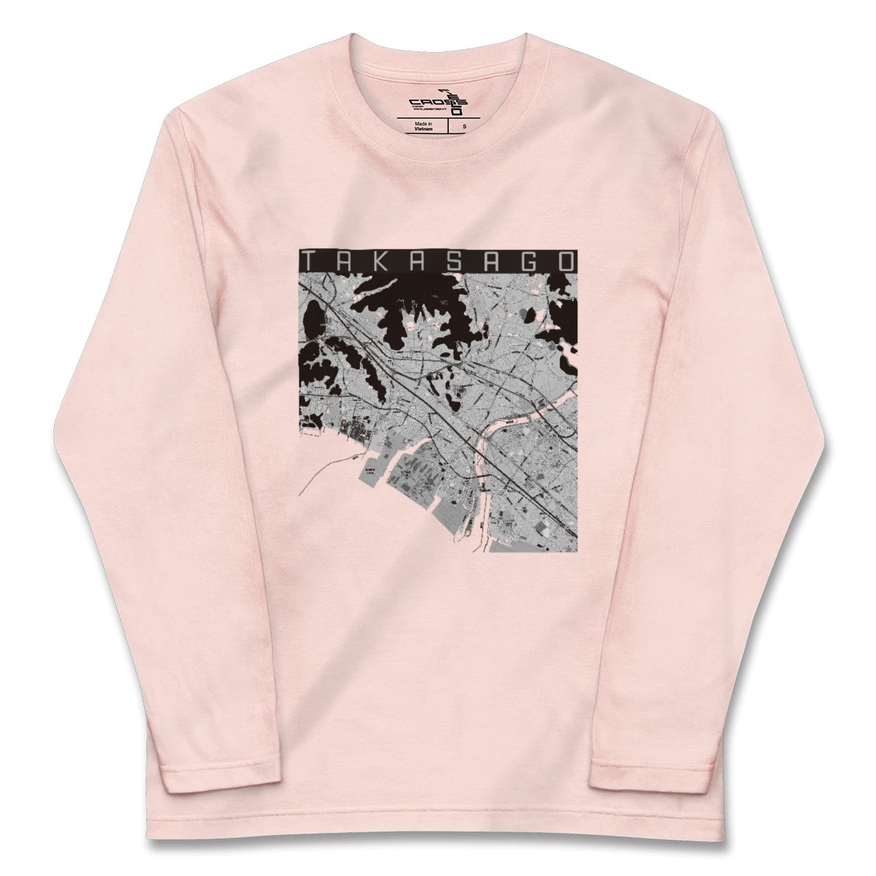 【高砂(兵庫県)】地図柄ロングスリーブTシャツ