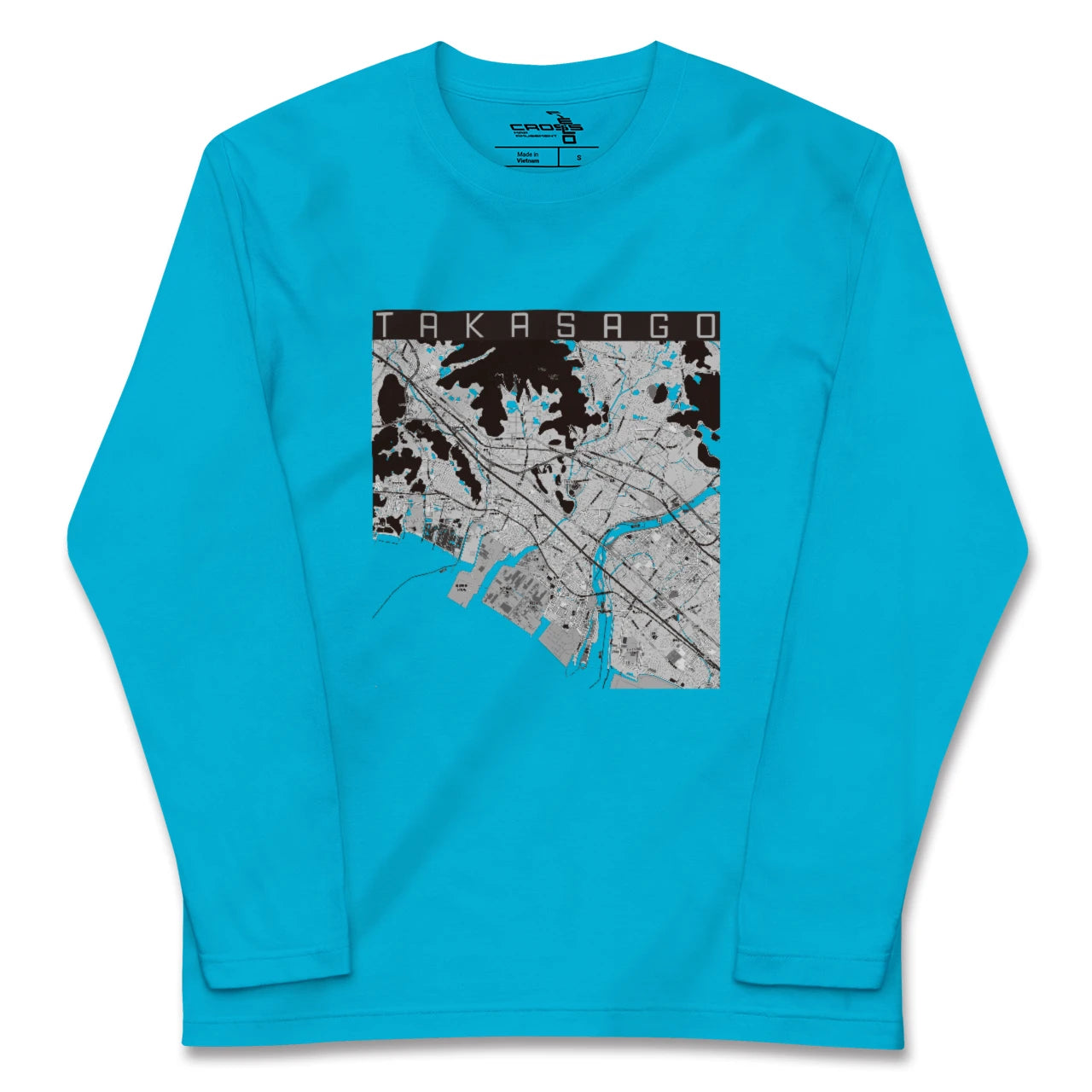 【高砂(兵庫県)】地図柄ロングスリーブTシャツ