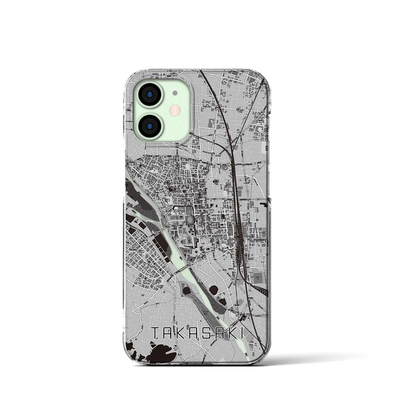 【高崎(群馬県)】地図柄iPhoneケース(クリアタイプ)