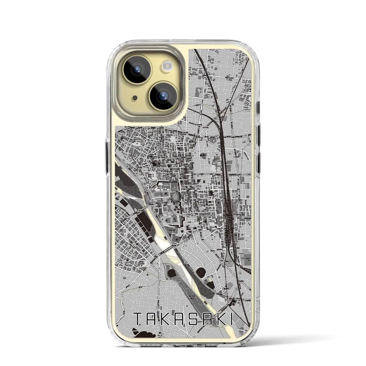 【高崎(群馬県)】地図柄iPhoneケース(MagSafeタイプ)